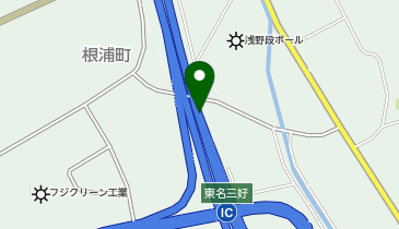 東名高速道路 東名三好IC 上り 出口の地図画像