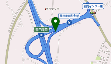 東海環状自動車道 豊田藤岡IC 外回り 入口の地図画像