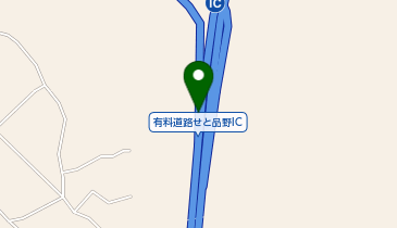 東海環状自動車道 せと品野IC 内回り 出口の地図画像