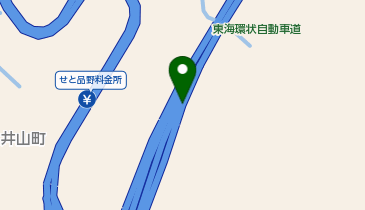 東海環状自動車道 せと品野IC 外回り 出口の地図画像