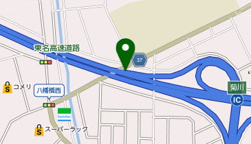 東名高速道路 菊川IC 上り 出口の地図画像