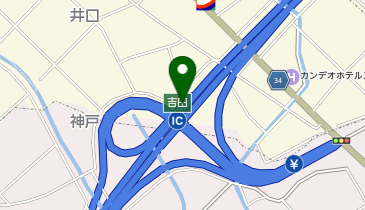 東名高速道路 吉田IC 上り 入口の地図画像