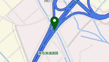 東名高速道路 吉田IC 下り 入口の地図画像