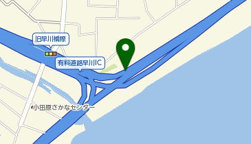 西湘バイパス 早川IC 上り 入口の地図画像