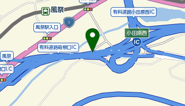 小田原厚木道路 小田原西IC 上り 入口2の地図画像