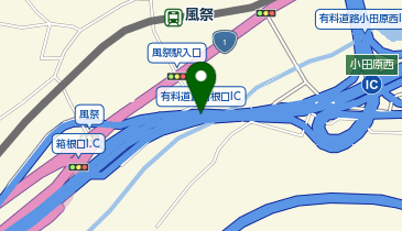 西湘バイパス 箱根口IC 上り 入口2の地図画像