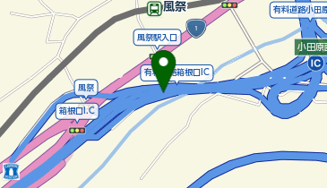 西湘バイパス 箱根口IC 下り 出口の地図画像