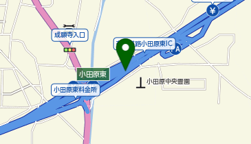 小田原厚木道路 小田原東IC 下り 出口の地図画像