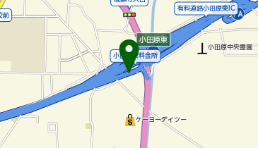 小田原厚木道路 小田原東IC 下り 入口の地図画像