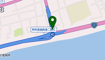 西湘バイパス 西湘二宮IC 上り 入口の地図画像