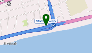 西湘バイパス 西湘二宮IC 上り 出口2の地図画像