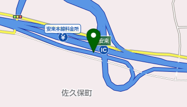山陰道(米子西-東出雲) 安来IC 下り 入口の地図画像