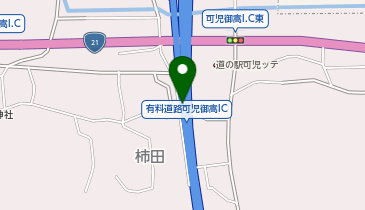 東海環状自動車道 可児御嵩IC 内回り 出口の地図画像