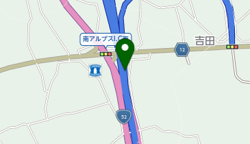 中部横断自動車道 南アルプスIC 上り 入口の地図画像