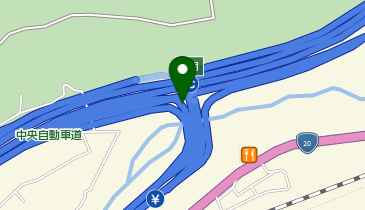 中央自動車道 大月IC 下り 入口の地図画像