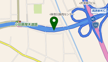 小田原厚木道路 厚木西IC 下り 出口の地図画像