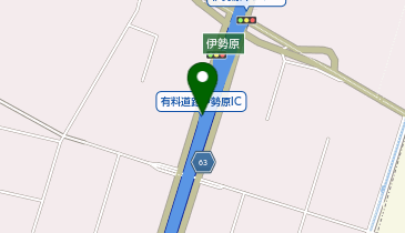 小田原厚木道路 伊勢原IC 上り 出口の地図画像