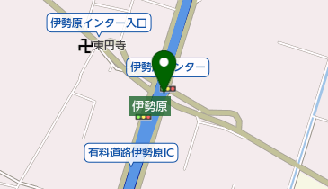 小田原厚木道路 伊勢原IC 下り 入口の地図画像