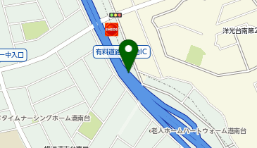 横浜横須賀道路 港南台IC 下り 出口の地図画像