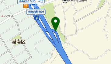 横浜横須賀道路 港南台IC 下り 入口の地図画像