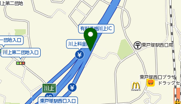 横浜新道 川上IC 下り 出口の地図画像
