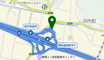 京葉道路 原木IC 下り 入口の地図画像