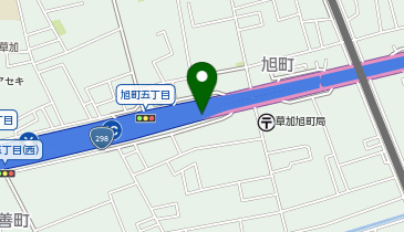 東京外環自動車道 草加IC 内回り 出口の地図画像