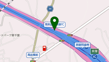 京葉道路 貝塚IC 下り 出口の地図画像