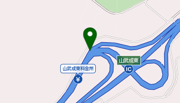 首都圏中央連絡自動車道(松尾横芝-木更津) 山武成東IC 内回り 入口の地図画像