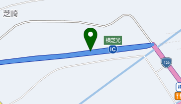 銚子連絡道路 横芝光IC 下り 出口の地図画像