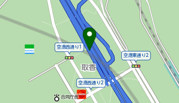 新空港自動車道 新空港IC 上り 入口の地図画像