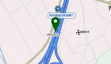 能越自動車道 小矢部東IC 下り 入口の地図画像