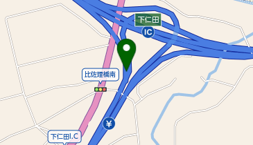 上信越自動車道 下仁田IC 下り 入口の地図画像