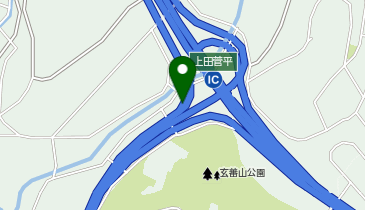 上信越自動車道 上田菅平IC 下り 入口の地図画像