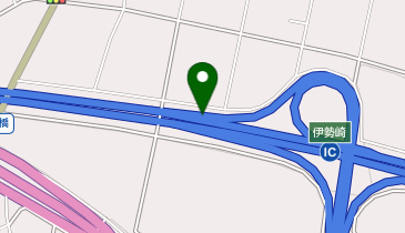 北関東自動車道 伊勢崎IC 東行き 出口の地図画像