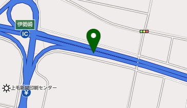 北関東自動車道 伊勢崎IC 西行き 出口の地図画像