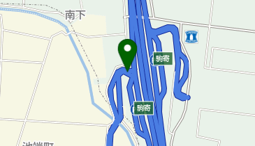 関越自動車道 駒寄スマートIC 下り 出口の地図画像