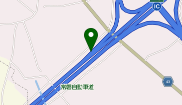 常磐自動車道 岩間IC 下り 出口の地図画像