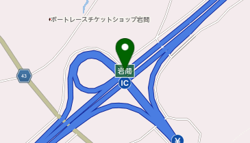 常磐自動車道 岩間IC 下り 入口の地図画像