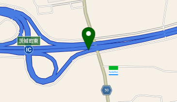 北関東自動車道 茨城町東IC 西行き 出口の地図画像