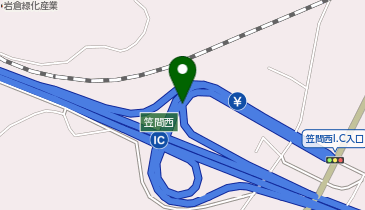 北関東自動車道 笠間西IC 東行き 入口の地図画像
