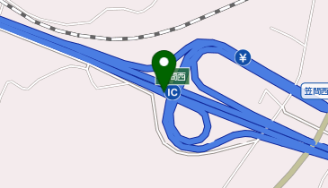 北関東自動車道 笠間西IC 西行き 入口の地図画像