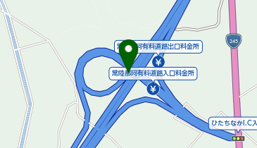 常陸那珂有料道路 ひたちなかIC 下り 入口の地図画像