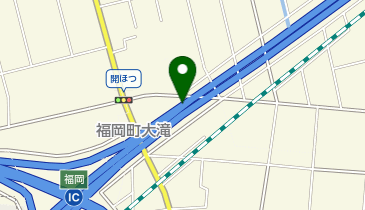 能越自動車道 福岡IC 下り 入口の地図画像