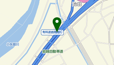 能越自動車道 高岡IC 下り 出口の地図画像