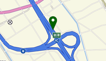 磐越自動車道 新津IC 上り 出口の地図画像