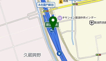 磐越自動車道 新潟中央IC 上り 入口2の地図画像