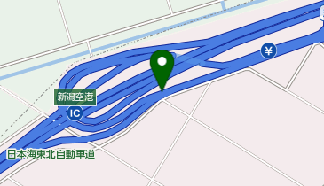 日本海東北自動車道 新潟空港IC 下り 入口の地図画像