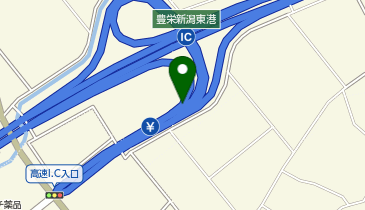 日本海東北自動車道 豊栄新潟東港IC 上り 入口の地図画像