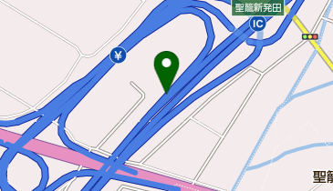 日本海東北自動車道 聖籠新発田IC 下り 出口の地図画像